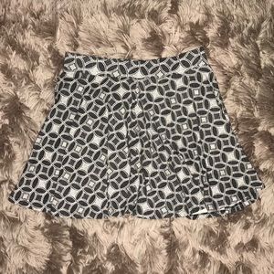 Black & White Pattern Skirt